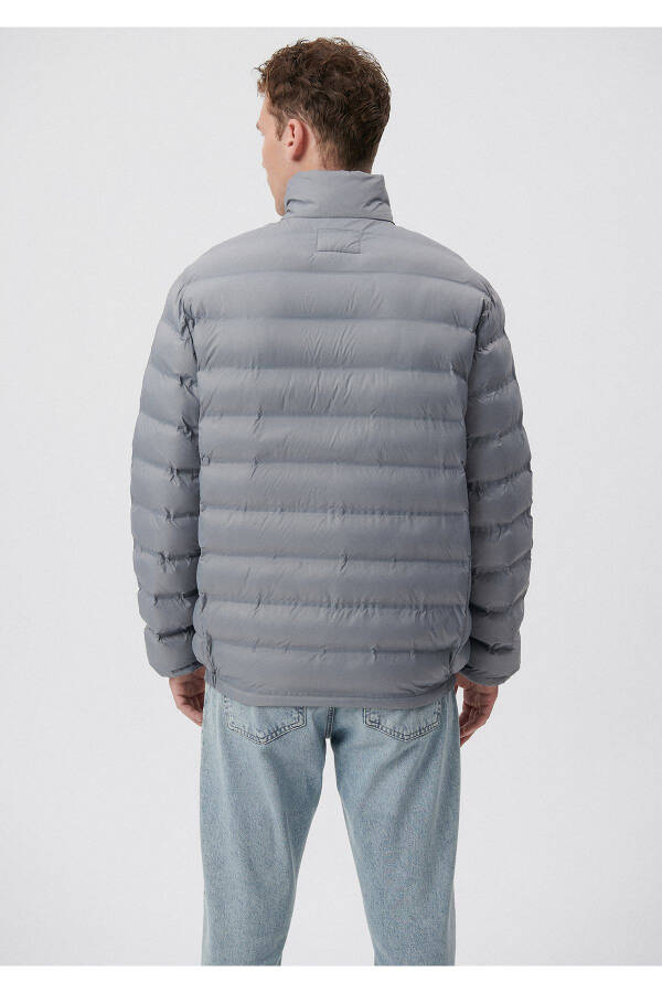 Stand Collar Grey Puffer Jacket 0110190-85550 - 20