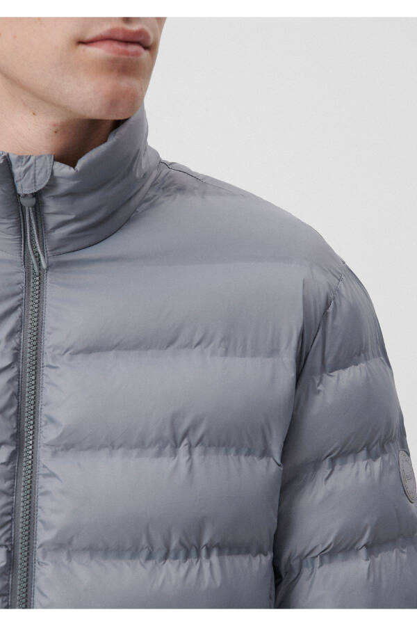 Stand Collar Grey Puffer Jacket 0110190-85550 - 15