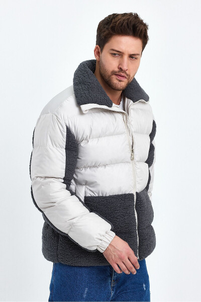 Stand Collar Puffer Jacket AF-K50638PRM - 2