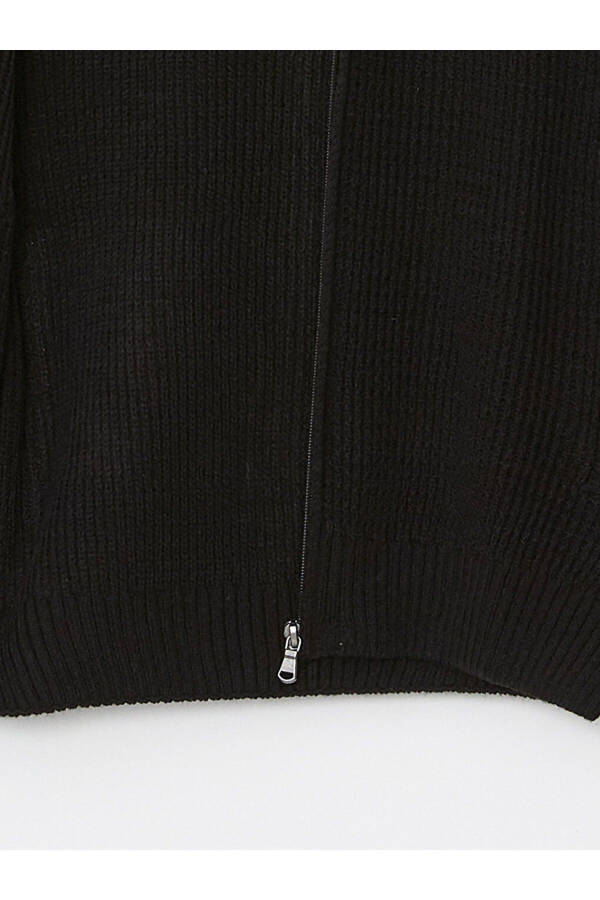 Standard fit, crew neck men's knitted cardigan - 7