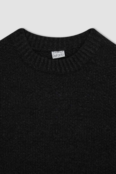 Standard Fit Crew Neck Sweater Anthracite - 8