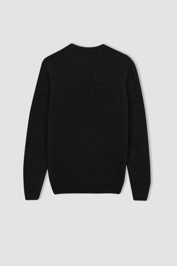 Standard Fit Crew Neck Sweater Anthracite - 9