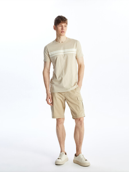 Standard Fit Gabardine Men's Bermuda Shorts - 1