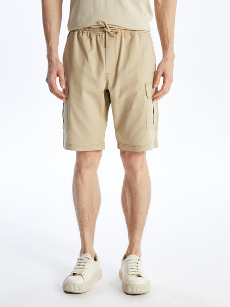 Standard Fit Gabardine Men's Bermuda Shorts - 4