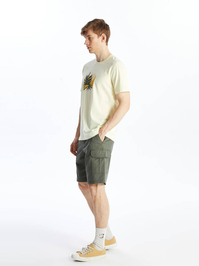 Standard Fit Gabardine Men's Bermuda Shorts - 1