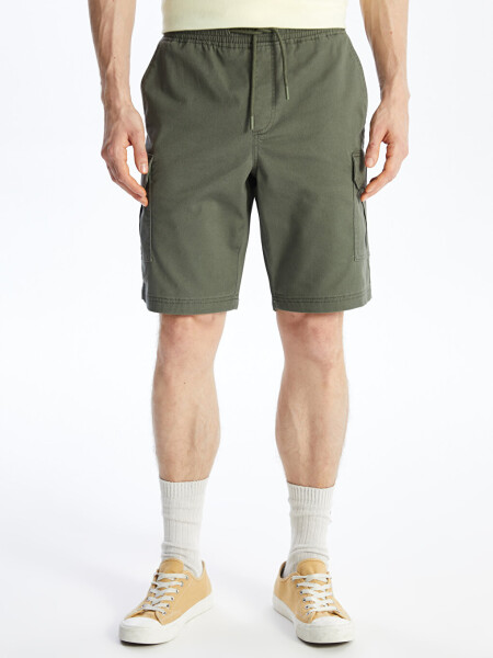 Standard Fit Gabardine Men's Bermuda Shorts - 3