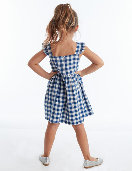 Star Cat Plaid Dress - 2