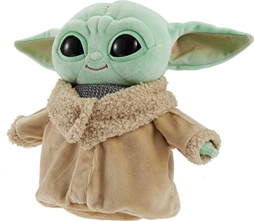 Star Wars Grogu Plush with Beskar Armor, Soft Doll Inspired by Star Wars Mandalorian Book of Boba Fett, Travel Toys and Gifts for Kids - 28