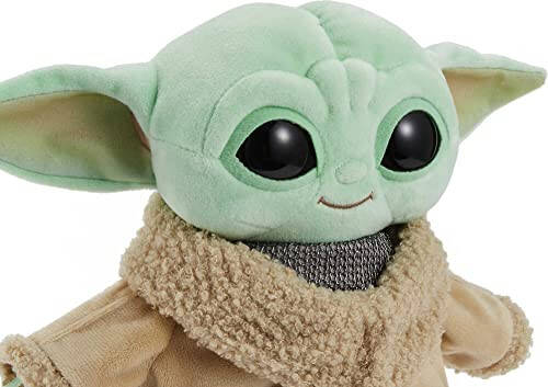 Star Wars Grogu Plush with Beskar Armor, Soft Doll Inspired by Star Wars Mandalorian Book of Boba Fett, Travel Toys and Gifts for Kids - 21