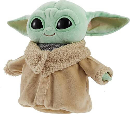 Star Wars Grogu Plush with Beskar Armor, Soft Doll Inspired by Star Wars Mandalorian Book of Boba Fett, Travel Toys and Gifts for Kids - 22