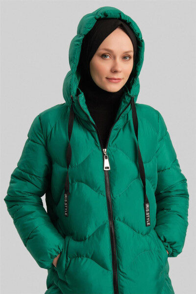 Стеганая куртка Benetton зеленого цвета (23Kd8303) - 4