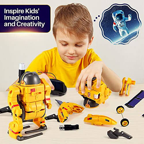 STEM Projects for Kids Ages 8-12, Science Kits, Solar Space Toys Gifts for 8-14 Year Old Teen Boys Girls, 120Pcs Building Experiments Robots for Teenage Ages 9 10 11 12 - 5