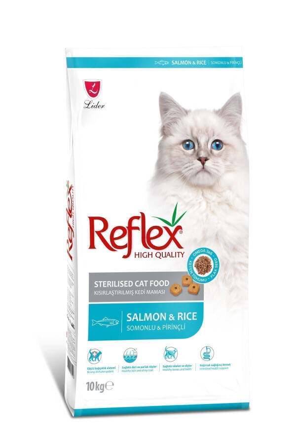 Sterilised Salmon Rice Cat Food for Adult Cats 10 Kg - 10