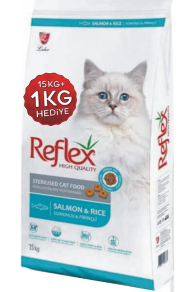 Sterilised Salmon & Rice Dry Cat Food for Neutered Cats 15 Kg . 1 Kg - 3