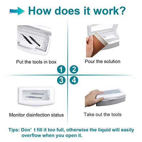 Стерилизационная коробка для инструментов для маникюра, пластиковый стерилизационный поддон для пинцета, наращивания ресниц, инструментов для маникюра для косметолога - 8