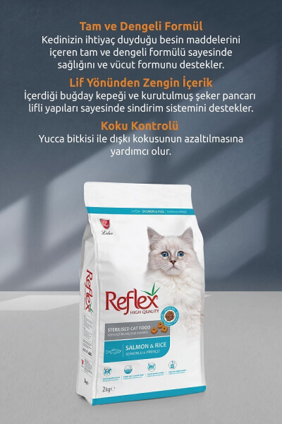 Sterilize Edilmiş Somonlu Kısırlaştırılmış Yetişkin Kedi Maması 10 Kg - 9