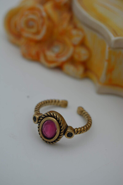 Stone Age Baroque Ruby Ring - 2