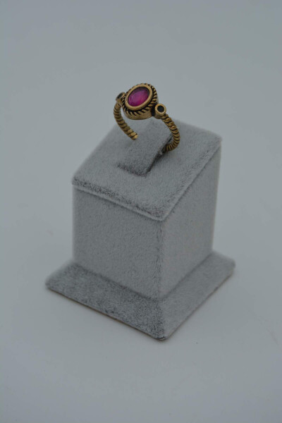 Stone Age Baroque Ruby Ring - 4