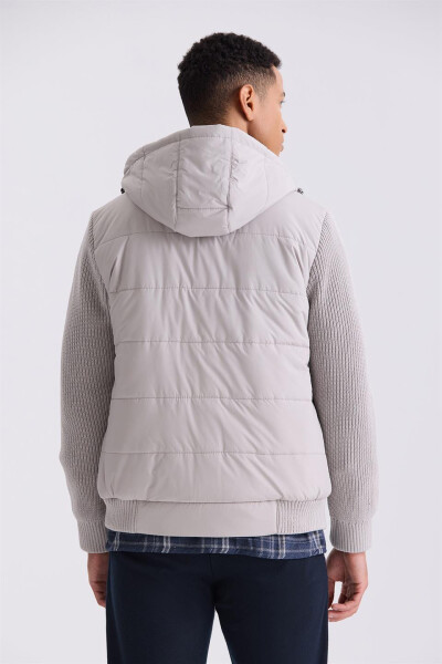 Stone Comfort Fit Hooded Knit Winter Jacket - 8