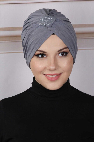 Stone Cross Bonnet Gray - 2