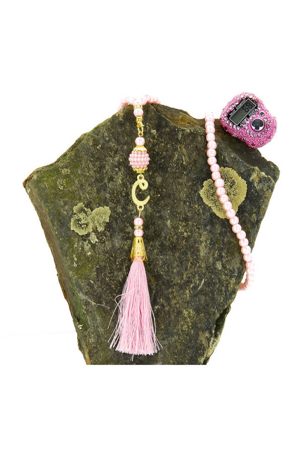 Stone Prayer Bead - Pearl Rosary Gift Set - Pink - 3