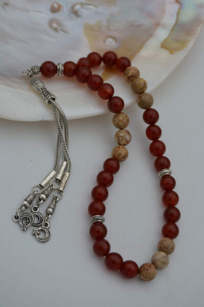 STONEAGE Agate and Jasper Bead Prayer Beads - 1