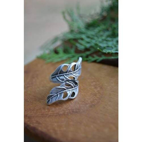 STONEAGE Antique Silver Bohemian Ring. Sizeless, adjustable. - 1