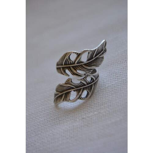 STONEAGE Antique Silver Bohemian Ring. Sizeless, adjustable. - 2