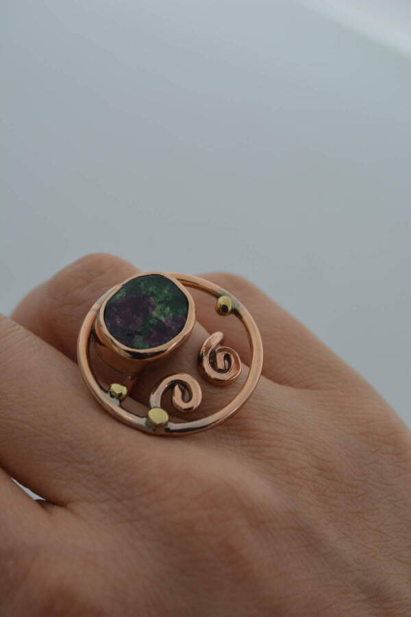 STONEAGE Custom Designed Ring with Rubizosite Stone - 1