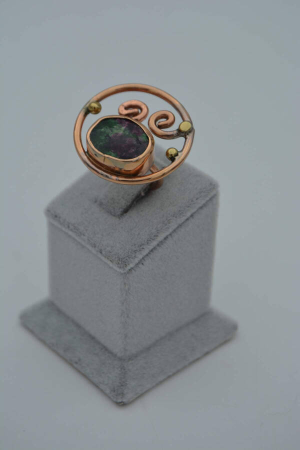 STONEAGE Custom Designed Ring with Rubizosite Stone - 5