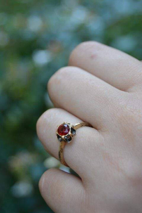 STONEAGE JEWELLERY Ruby Adjustable Women's Ring - 6