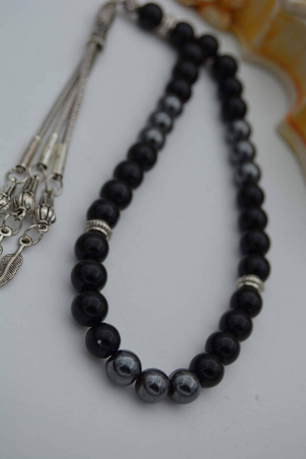 STONEAGE Matte Onyx and Hematite Stone Prayer Beads - 1