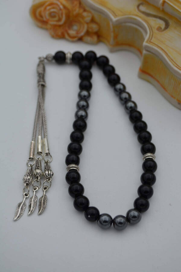 STONEAGE Matte Onyx and Hematite Stone Prayer Beads - 2