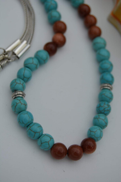 STONEAGE Turquoise and Starstone Prayer Beads - 1