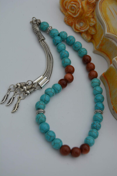 STONEAGE Turquoise and Starstone Prayer Beads - 3