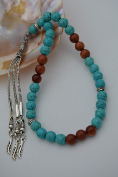 STONEAGE Turquoise and Starstone Prayer Beads - 5