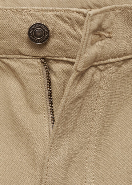 Straight cut cargo jeans - Khaki. - 11