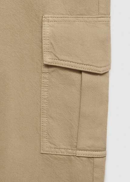 Straight cut cargo jeans - Khaki. - 13