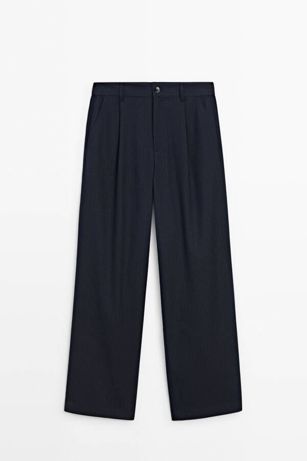 Straight fit pinstripe pants - 6