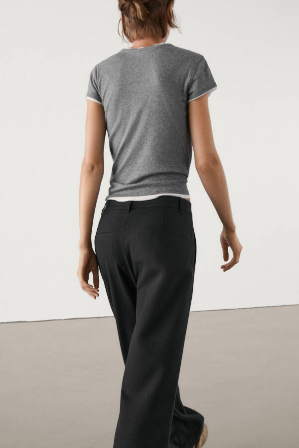 Straight fit, pinstripe pants - 12