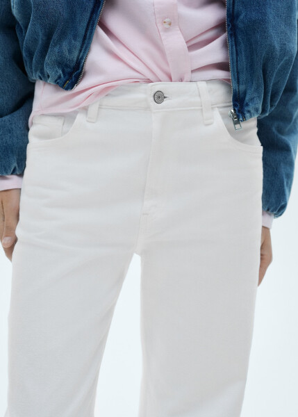 Straight leg, mid rise Miami jeans - White - 2