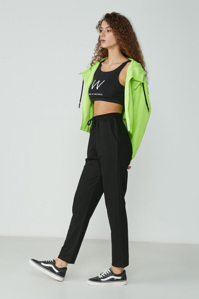 Straight Leg Sweatpants 733 Black - 1