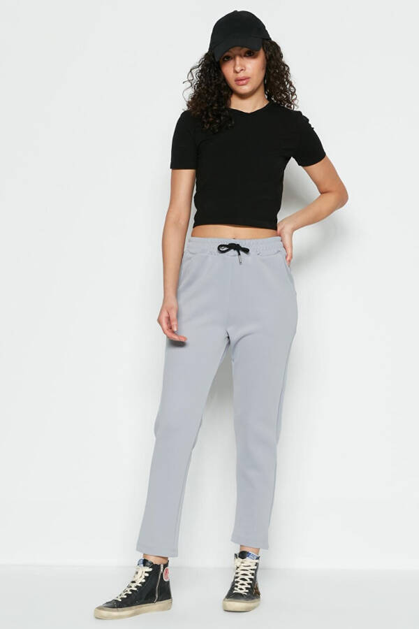 Straight Leg Sweatpants 801 Grey - 1