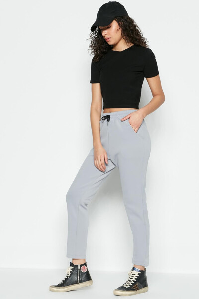 Straight Leg Sweatpants 801 Grey - 2