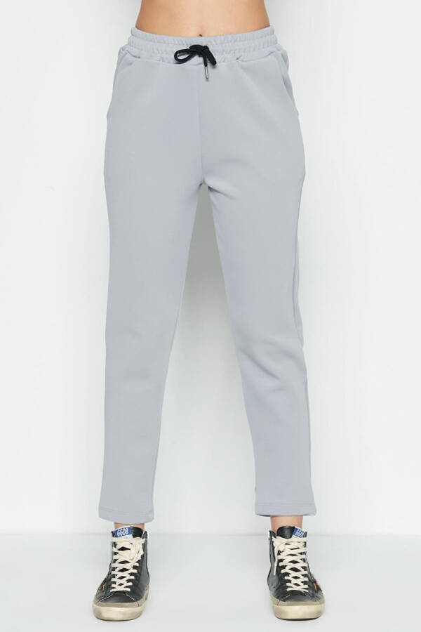 Straight Leg Sweatpants 801 Grey - 4