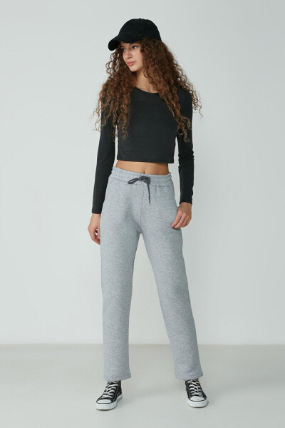 Straight Leg Sweatpants 901 Grey - 3