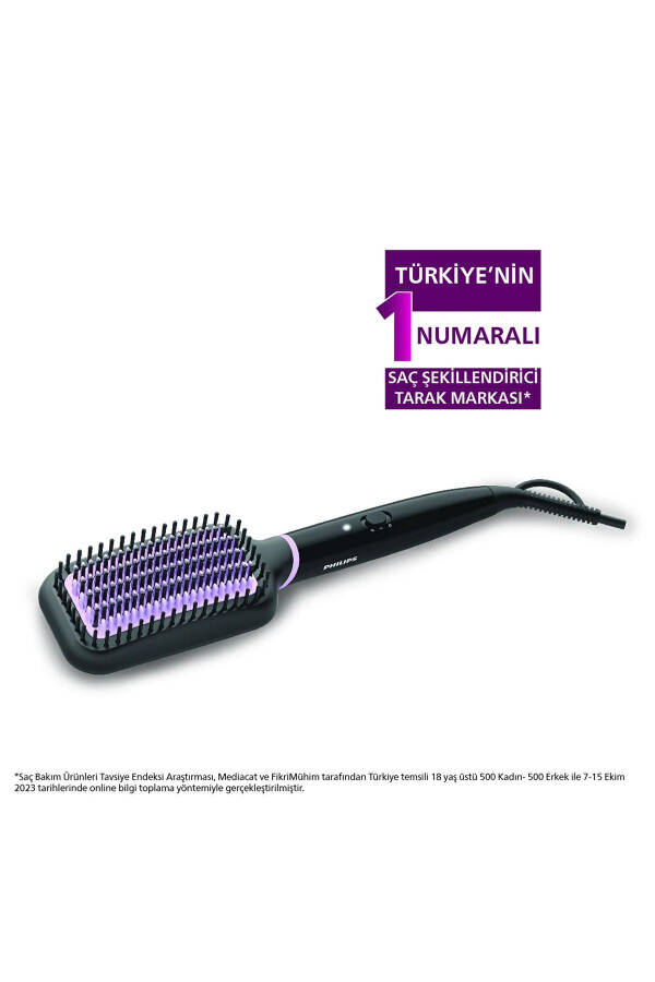 Straightening Comb Bhh880/00, Wide Brush Area, Tourmaline Ceramic Coating, 2 Temperature Settings - 9