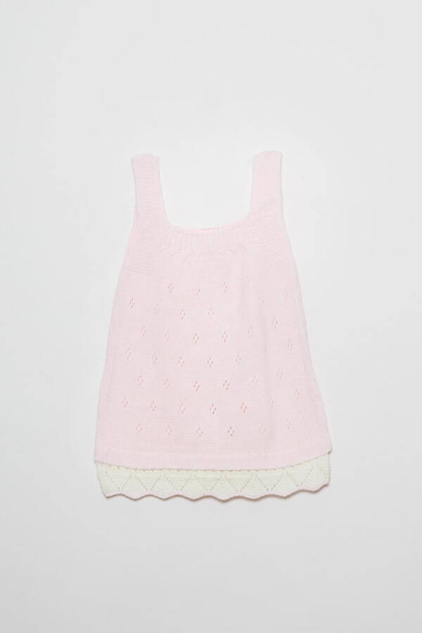 Strapless Lace Embroidered Baby Girl Dress - 1