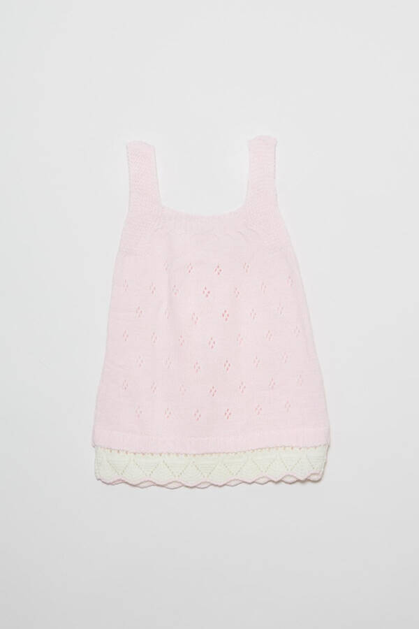 Strapless Lace Embroidered Baby Girl Dress - 2