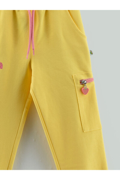 Strawberry Print Sweatpants for Girls with Yum Yum Design - 6